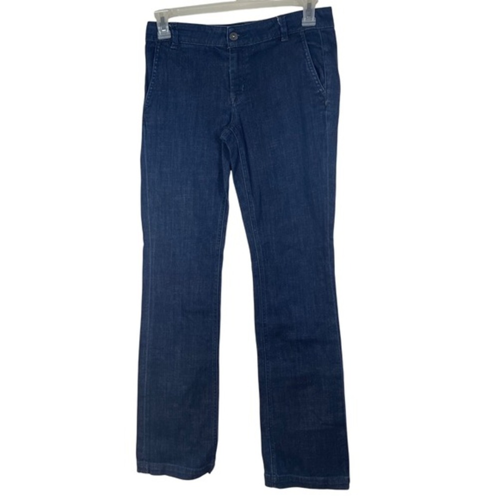 Tommy Hilfiger Womens Dark Wash Bootcut Denim Pants‎ Size 6 Blue Flap Pocket